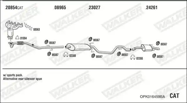 WALKER OPK016459BA