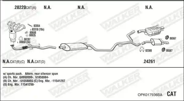WALKER OPK017936BA