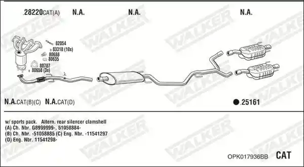 WALKER OPK017936BB