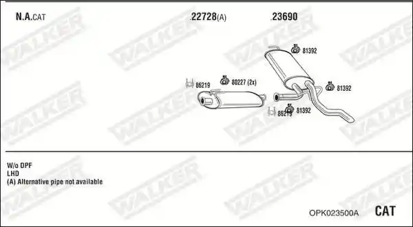 WALKER OPK023500A