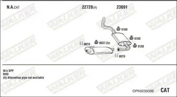 WALKER OPK023500B