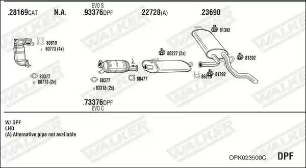 WALKER OPK023500C