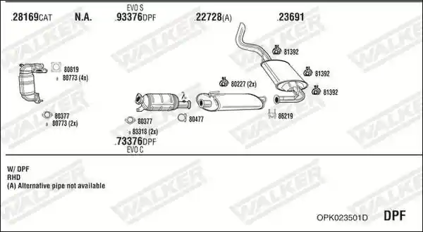 WALKER OPK023501D