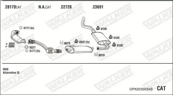 WALKER OPK023503AB