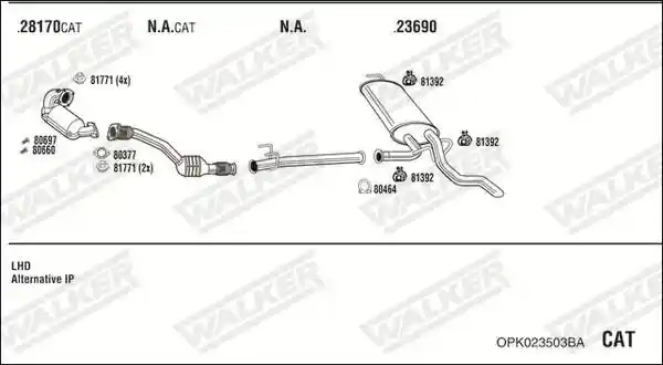 WALKER OPK023503BA