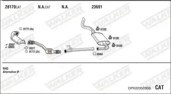 WALKER OPK023503BB