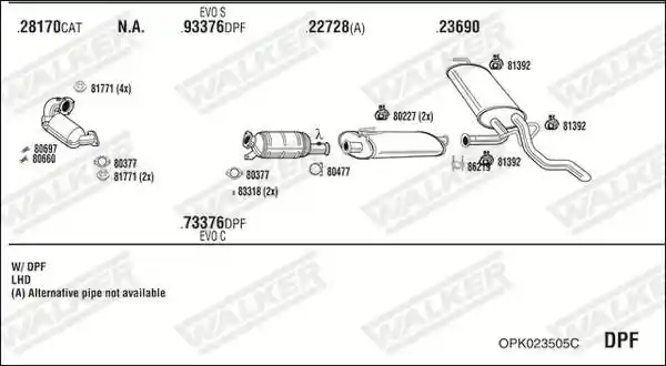 WALKER OPK023505C