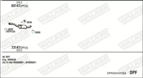 WALKER OPK024431BA