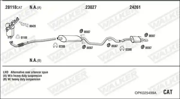 WALKER OPK025499A