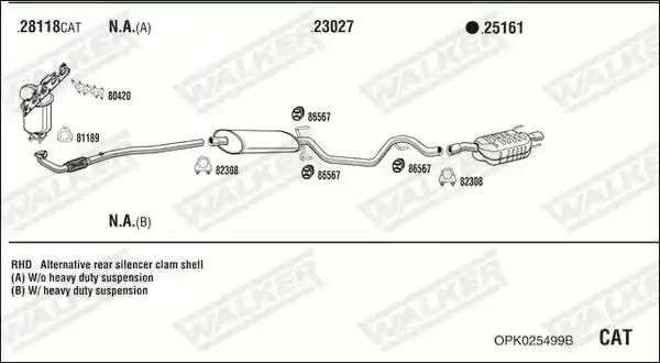 WALKER OPK025499B