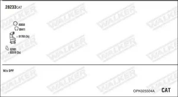 WALKER OPK025504A