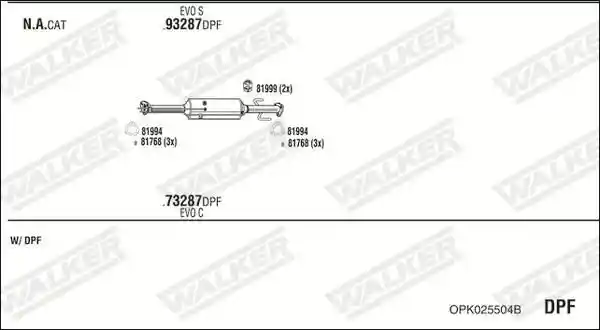 WALKER OPK025504B