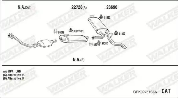 WALKER OPK027512AA