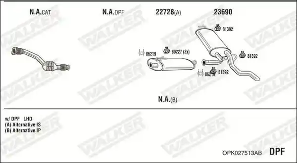 WALKER OPK027513AB