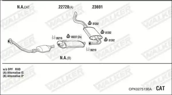 WALKER OPK027513BA