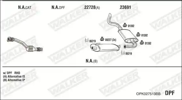 WALKER OPK027513BB
