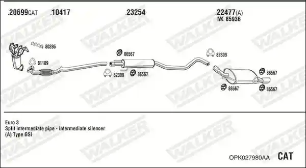 WALKER OPK027980AA