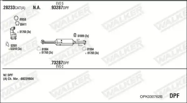 WALKER OPK030762B