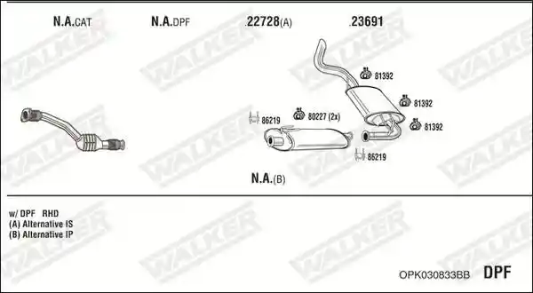 WALKER OPK030833BB