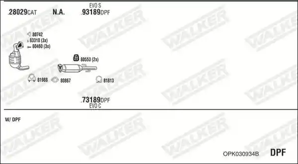 WALKER OPK030934B