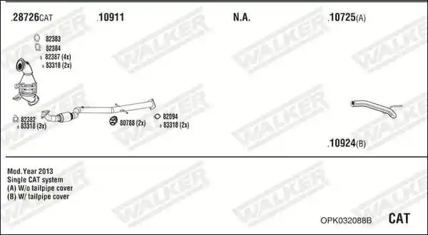 WALKER OPK032088B WALKER OPK032088B