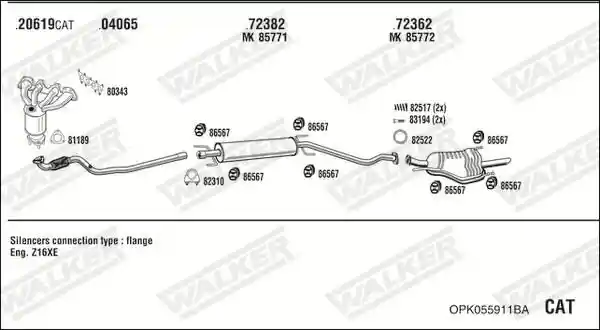 WALKER OPK055911BA