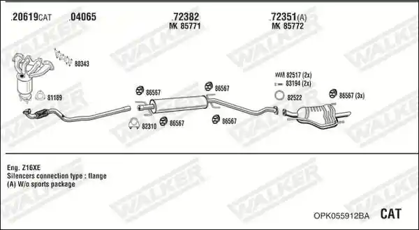 WALKER OPK055912BA