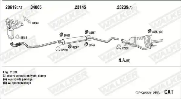 WALKER OPK055912BB