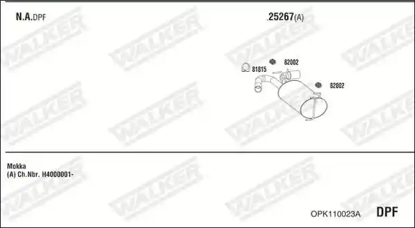 WALKER OPK110023A