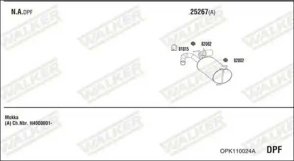WALKER OPK110024A