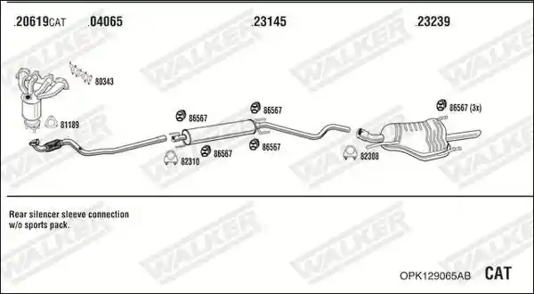 WALKER OPK129065AB
