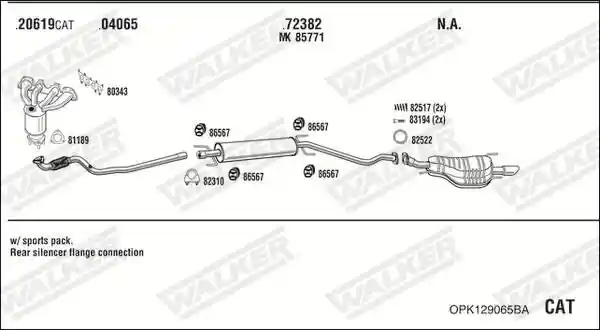 WALKER OPK129065BA