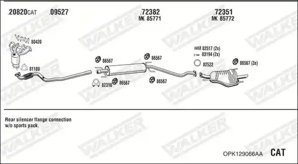 WALKER OPK129066AA
