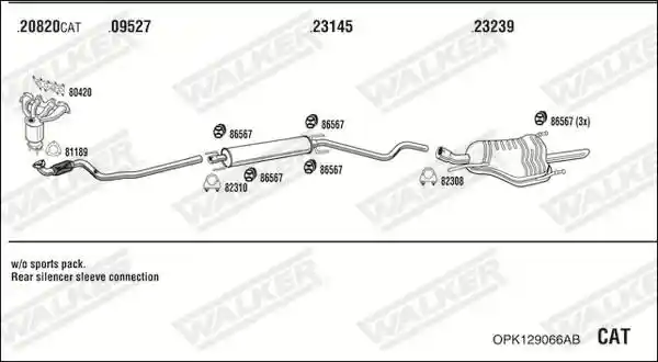 WALKER OPK129066AB