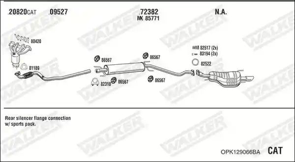 WALKER OPK129066BA