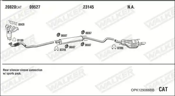 WALKER OPK129066BB