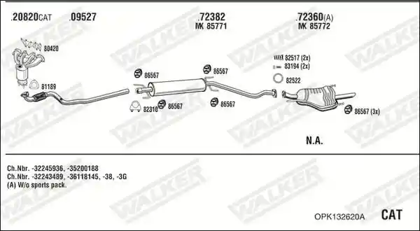 WALKER OPK132620A