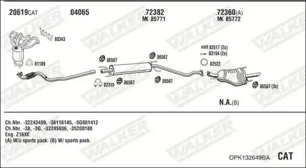 WALKER OPK132649BA