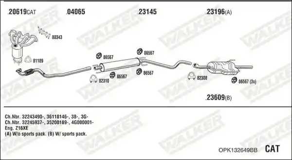 WALKER OPK132649BB