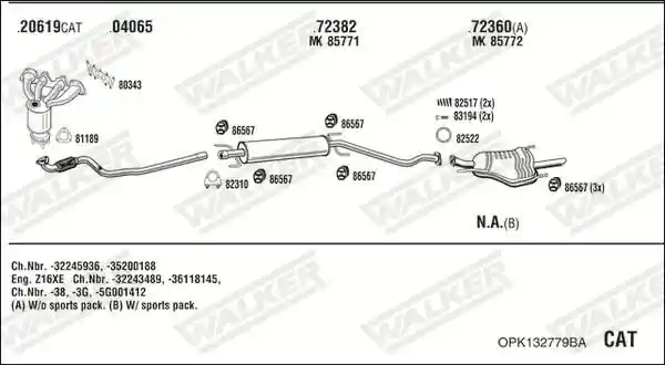 WALKER OPK132779BA