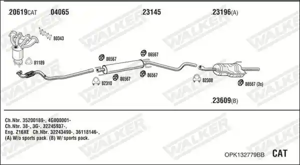 WALKER OPK132779BB
