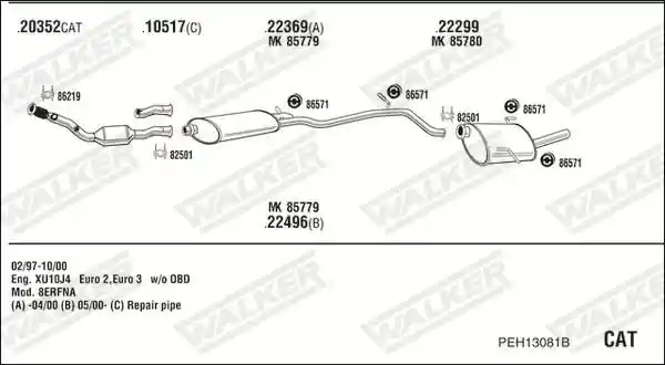 WALKER PEH13081B