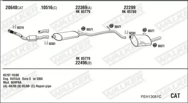 WALKER PEH13081C