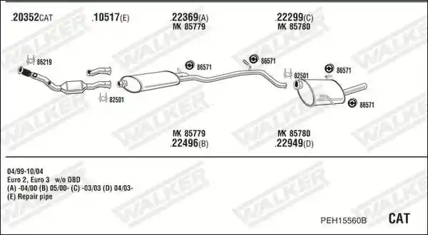 WALKER PEH15560B