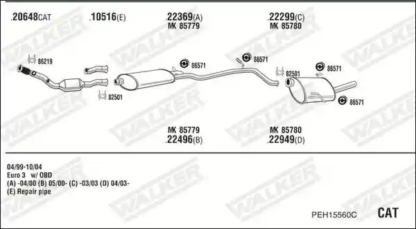 WALKER PEH15560C