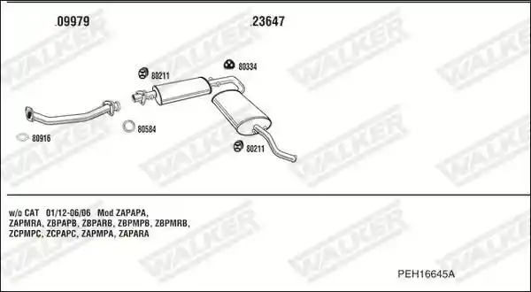 WALKER PEH16645A
