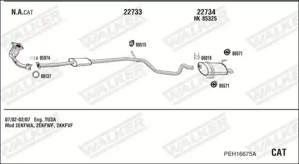 WALKER PEH16675A