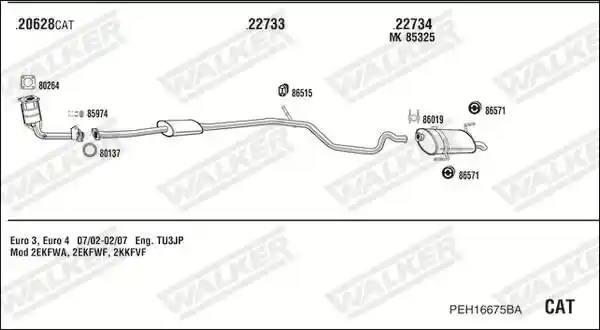 WALKER PEH16675BA