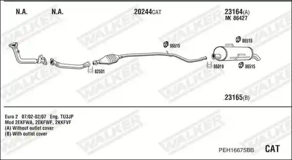 WALKER PEH16675BB