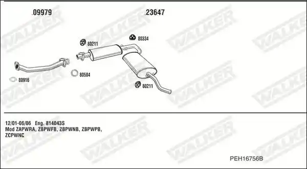 WALKER PEH16756B